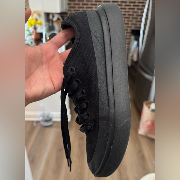 Black Canvas Allbirds Sneakers - Pipers - Picture 5 of 10